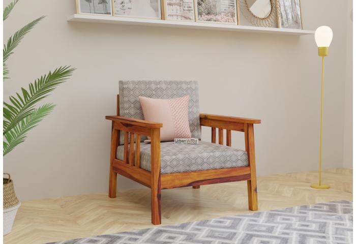 Falcon 1 Seater Wooden Sofa 