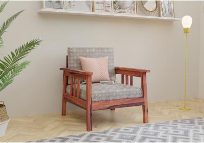 Falcon 1 Seater Wooden Sofa 