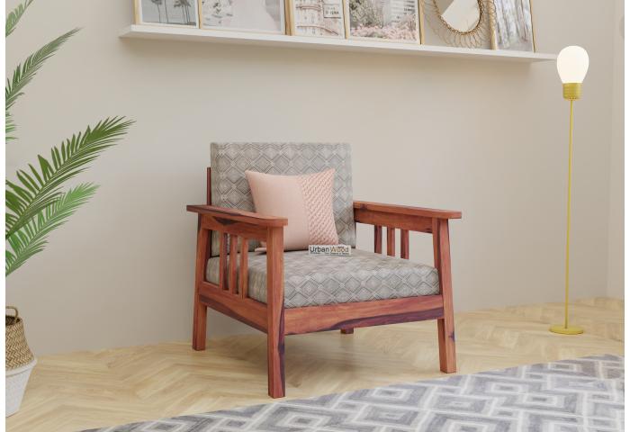 Falcon 1 Seater Wooden Sofa 