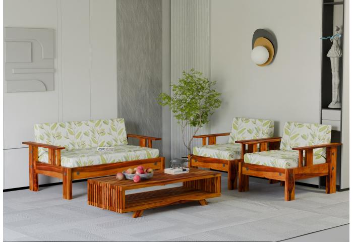 Jako 2+1+1 Seater Wooden Sofa 