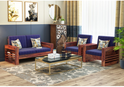 Modway Wooden Sofa Set 2+1+1 Seater 