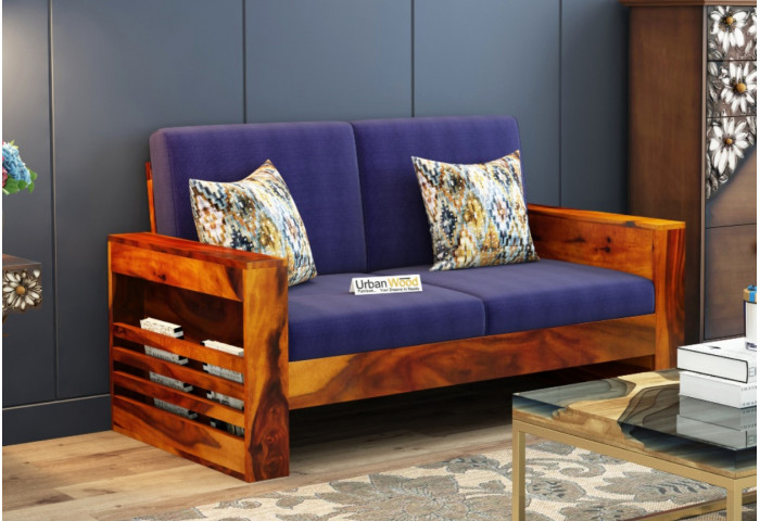 Modway Wooden Sofa 2 Seater 