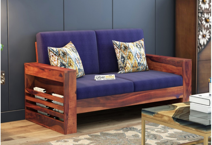 Modway Wooden Sofa 2 Seater 