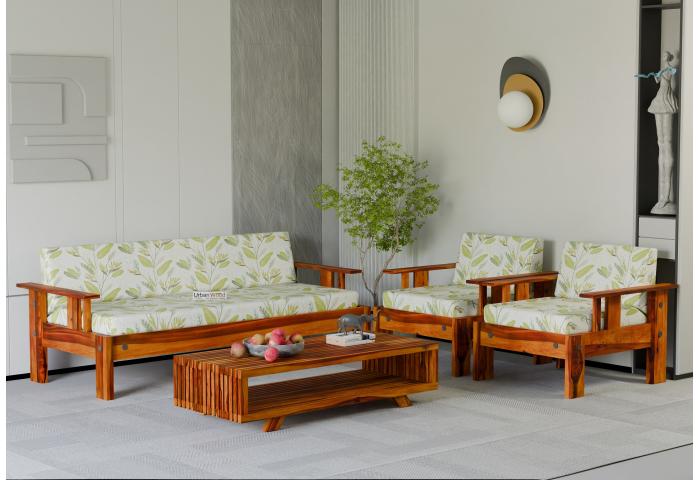 Jako 3+1+1 Seater Wooden Sofa 