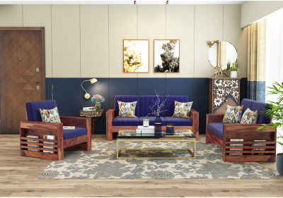 Modway Wooden Sofa Set 3+2+1 Seater 