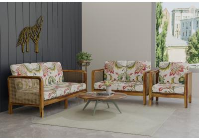 Celeste 3+2+1 Seater Wooden Sofa Set 