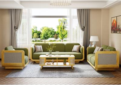 Regalia 3+2+1 Seater Wooden Sofa Set 