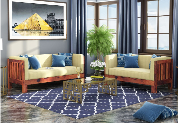 Fitbit Wooden Sofa Set 3+2 Seater 