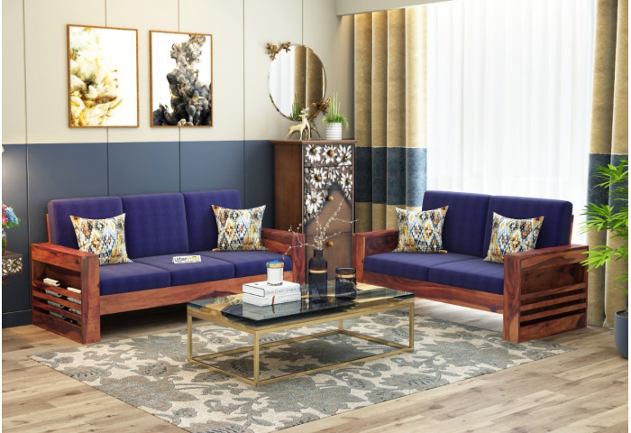 Modway Wooden Sofa Set 3+2 Seater 