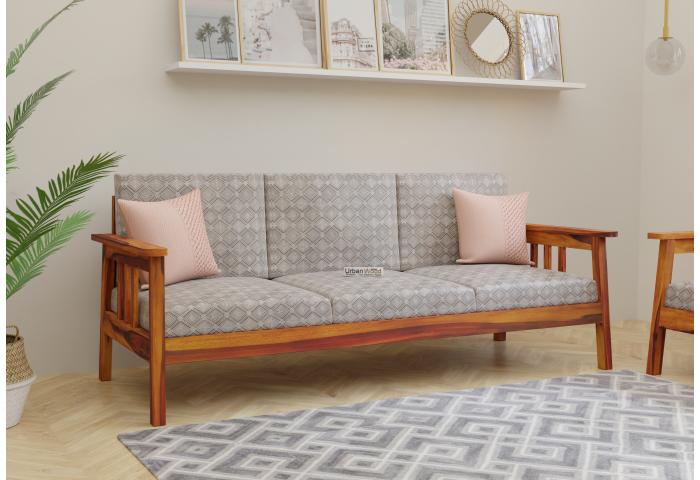 Falcon 3 Seater Wooden Sofa 