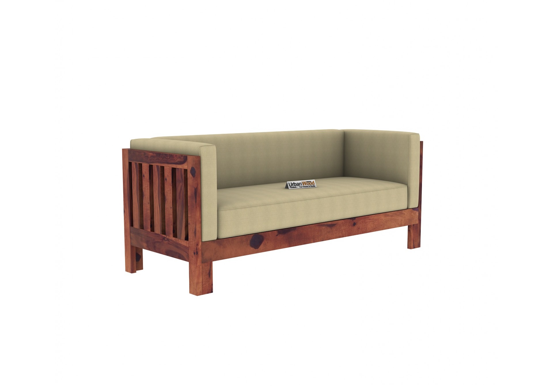 Fitbit Wooden Sofa 3 Seater 