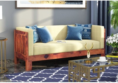 Fitbit Wooden Sofa 3 Seater 