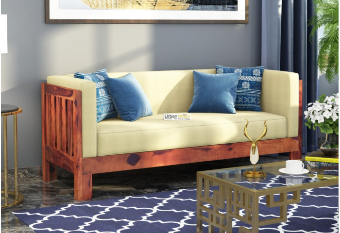 Fitbit Wooden Sofa 3 Seater 