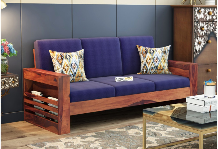 Modway Wooden Sofa 3 Seater 