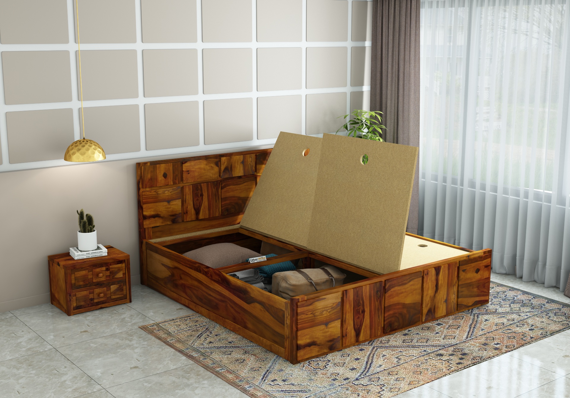 Bedswind Bed With Box Storage 