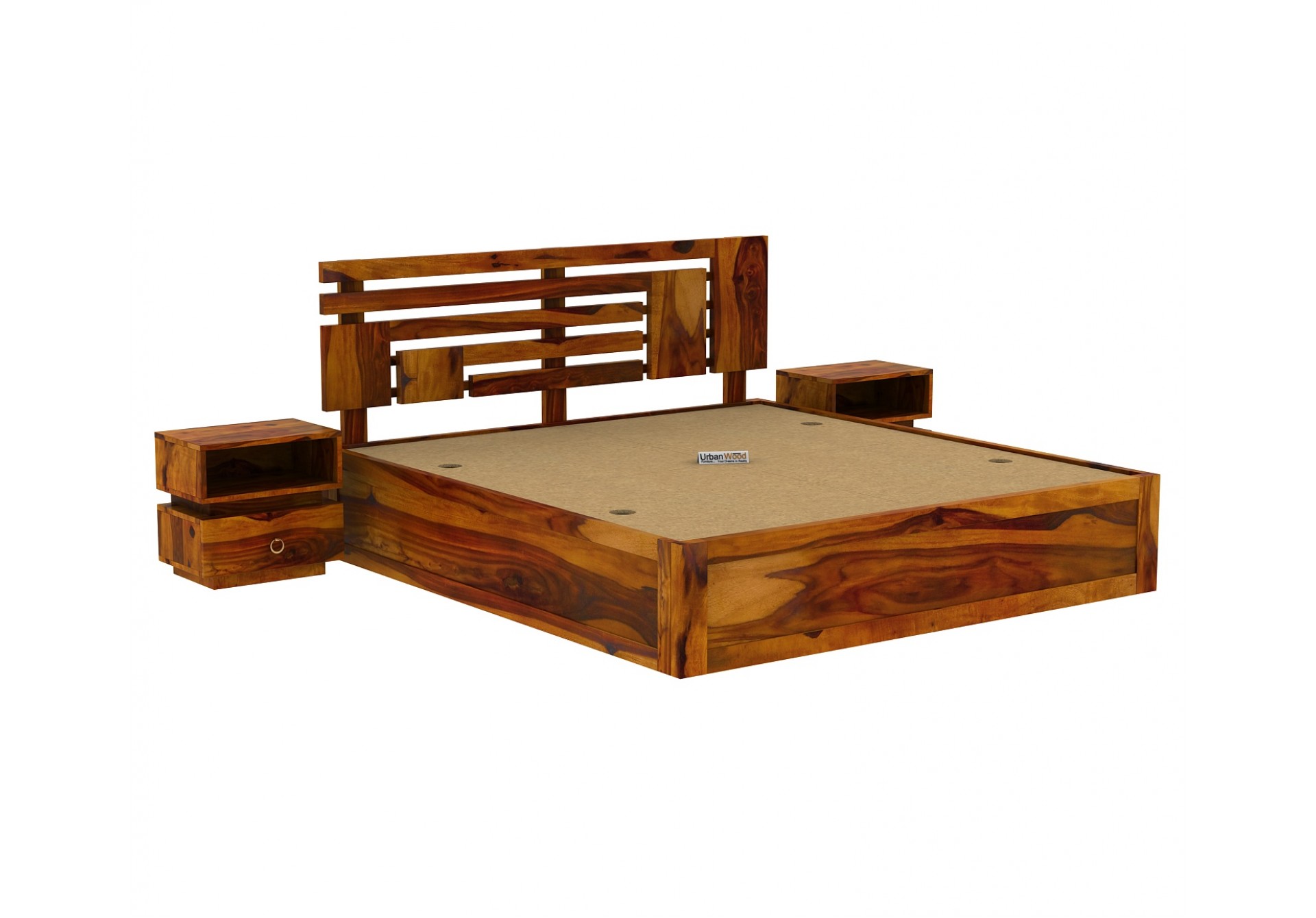 Berlin Wooden Bed With Box Storage 