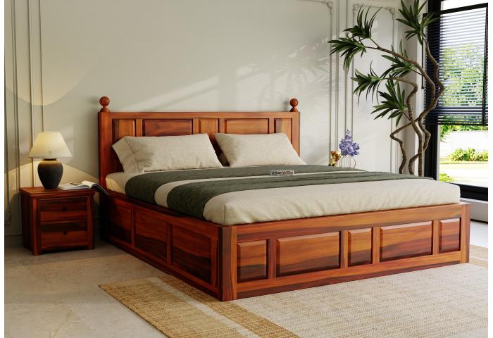Bolton Wooden Box Storage Bed 