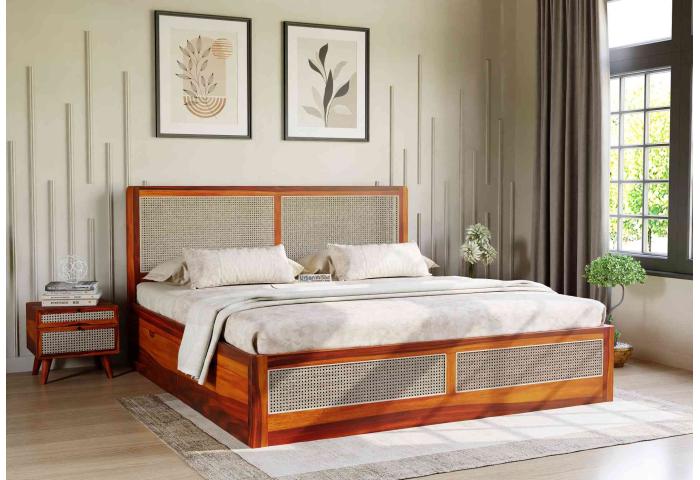 Breeze Wooden Drawer Storage Bed 