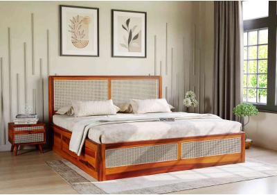 Breeze Wooden Hydraulic Storage Bed 