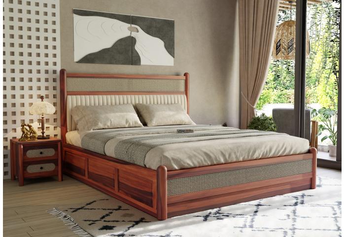 Drew Wooden Box Storage Bed 