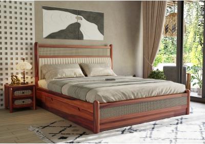 Drew Wooden Drawer Storage Bed 