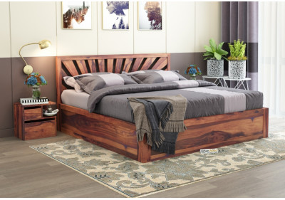 Jerry Wooden Bed With Box Storage King Size 