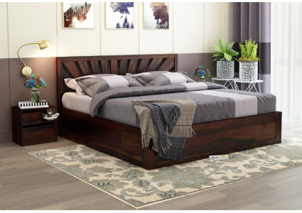 Jerry Wooden Bed With Box Storage King Size 