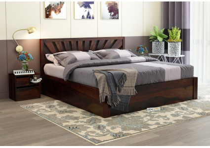 Jerry Wooden Hydraulic Bed King Size 