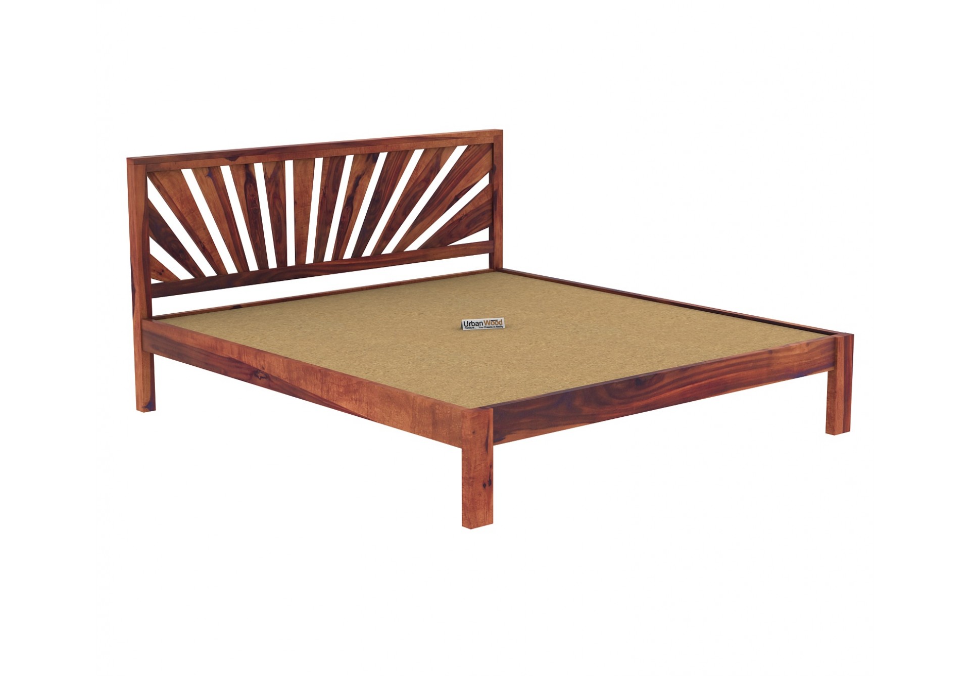Jerry Wooden Bed Without storage King Size 