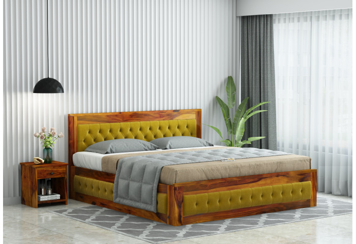 Jolly Wooden Bed with Box Storage 