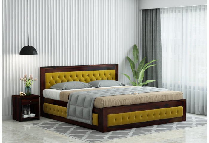 Jolly Wooden Bed with Box Storage 