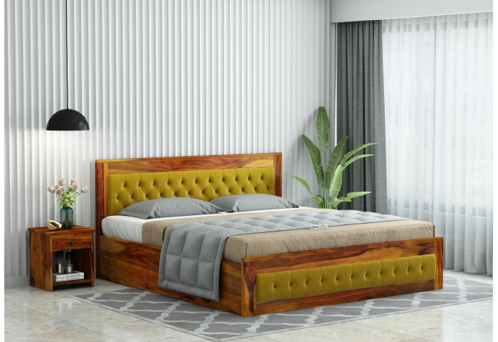 Jolly Wooden Bed Hydraulic Storage 