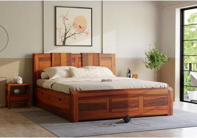 Norik Wooden Drawer Storage Bed 