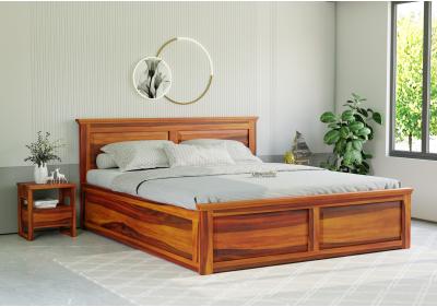 Ragnar Wooden Hydraulic Storage Bed 