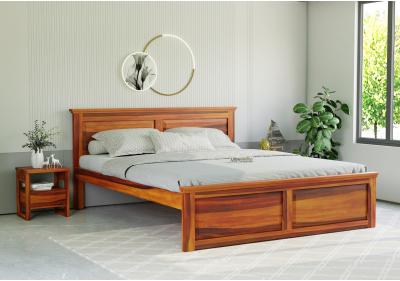 Ragnar Wooden Without Storage Bed 