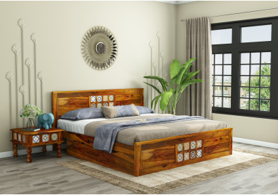 Relay Wooden Bed With Drawer Storage 
