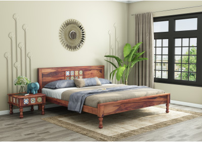 Relay Wooden Bed Without Storage 
