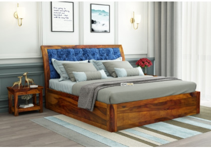 Ross Wooden Bed With Box Storage 