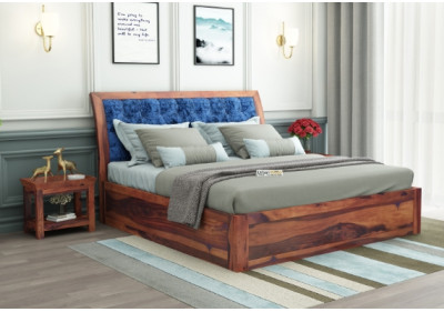 Ross Wooden Bed With Box Storage 