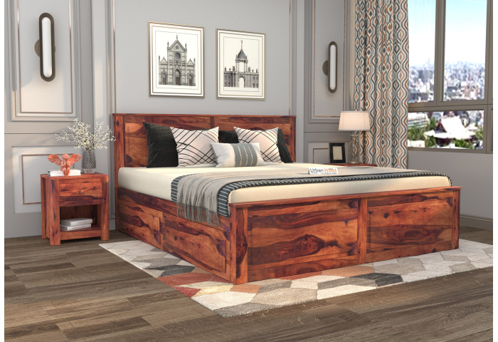 Solas Bed With Drawer Storage 