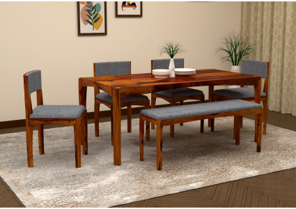 Vista Dining Table Set With Bench 