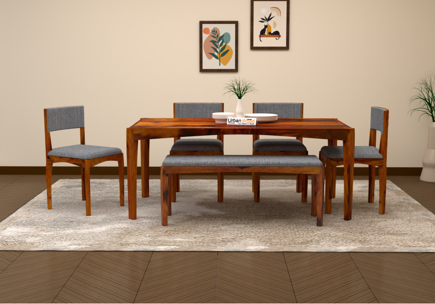 Vista Dining Table Set With Bench 