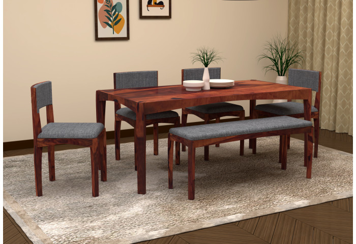 Vista Dining Table Set With Bench 