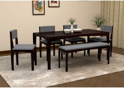 Vista Dining Table Set With Bench 