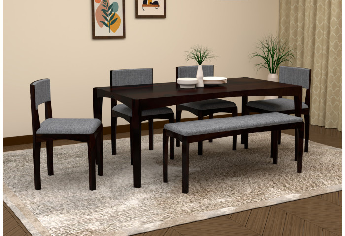 Vista Dining Table Set With Bench 