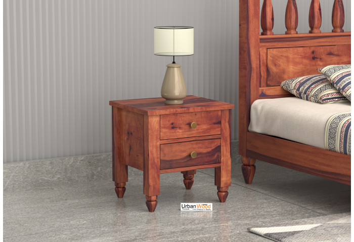Lilith Wooden Bedside Table 