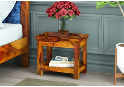 Ross Wooden Bedside Table 