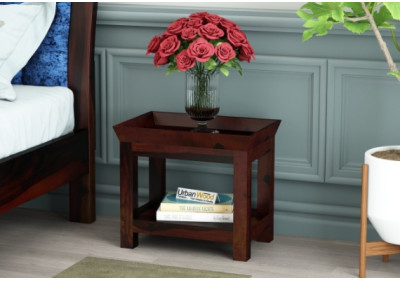 Ross Wooden Bedside Table 