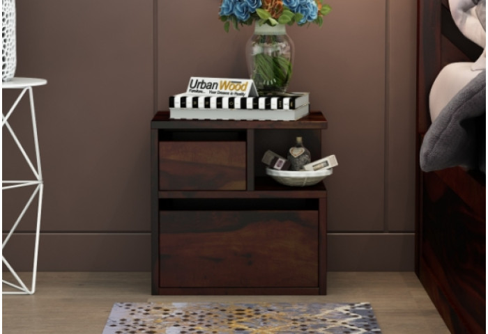 Jerry Wooden Bedside Table 