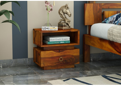 Berlin Wooden Bedside Table 